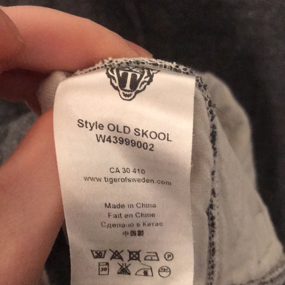 High End Tiger Of Sweden Old Skool Grey Sweater 100% Cotton - Picture 7 of 7